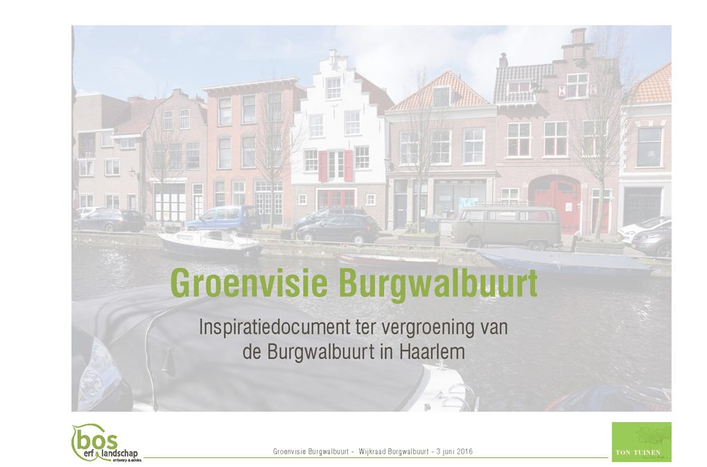 Groenvisie Burgwalbuurt